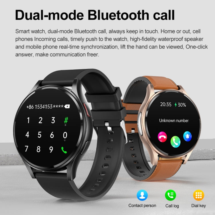 1.43 inch Silicone Strap Bluetooth Call Smart Watch Support ECG / Non-invasive Blood Sugar�������...