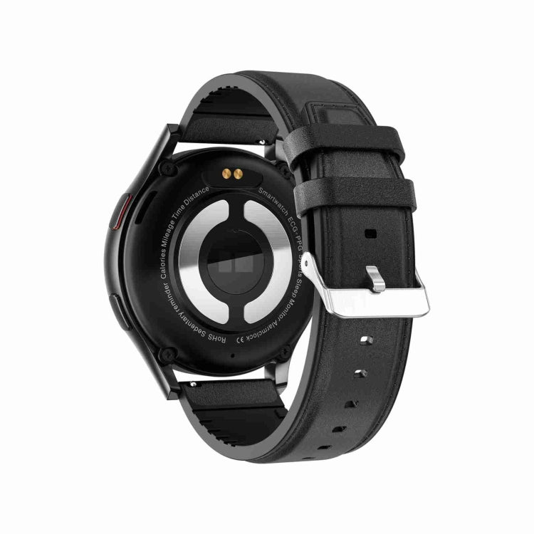 1.43 inch Leather Strap Bluetooth Call Smart Watch Support ECG / Non-invasive Blood Sugar��������...