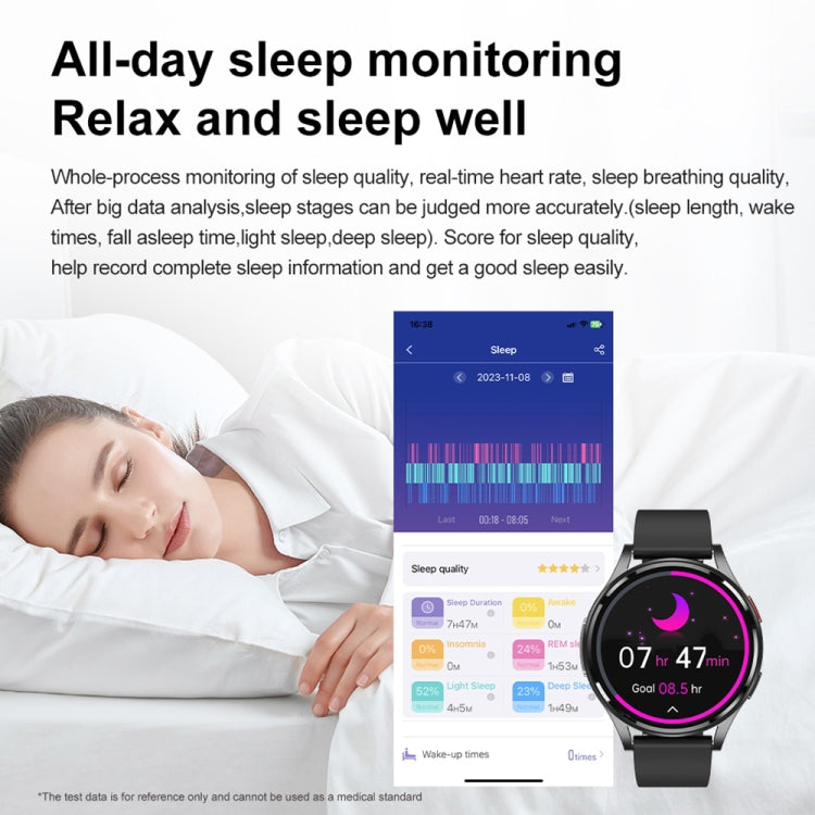1.43 inch Leather Strap Bluetooth Call Smart Watch Support ECG / Non-invasive Blood Sugar��������...