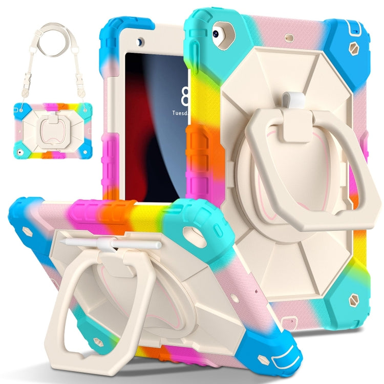 Contrast Color Robot Silicone Hybrid PC Tablet Case, For iPad Air 11 2025 / 2024�����������������...