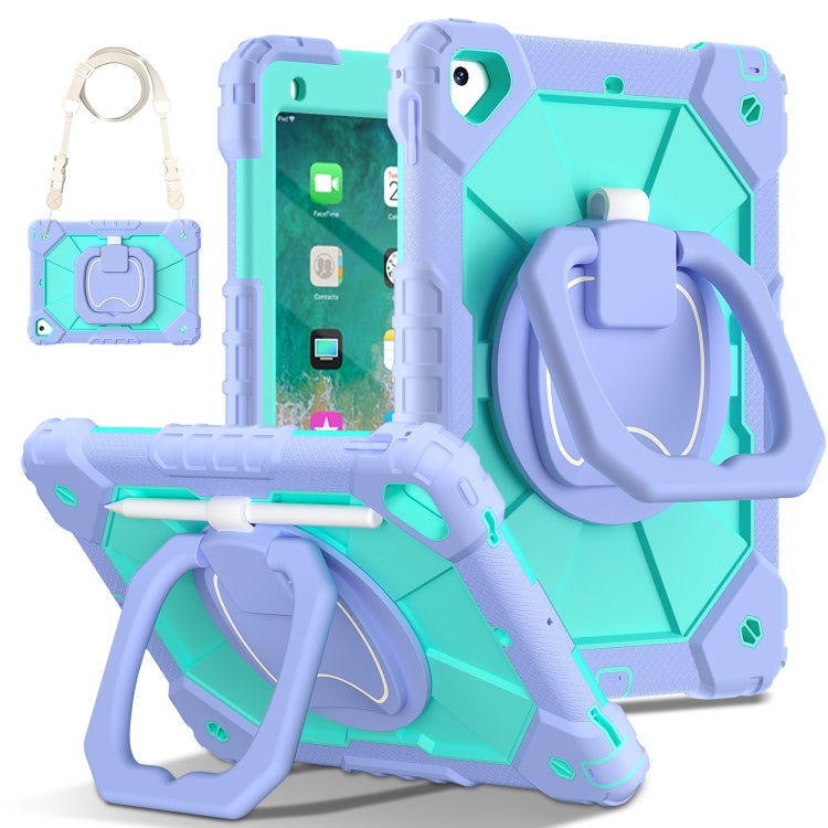 Contrast Color Robot Silicone Hybrid PC Tablet Case, For iPad Air 11 2025 / 2024�����������������...
