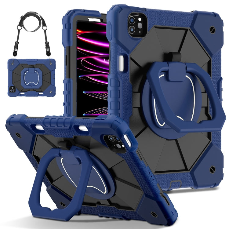 Contrast Color Robot Silicone Hybrid PC Tablet Case, For iPad Air 11 2025 / 2024�����������������...
