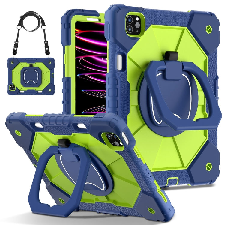 Contrast Color Robot Silicone Hybrid PC Tablet Case, For iPad Air 11 2025 / 2024�����������������...
