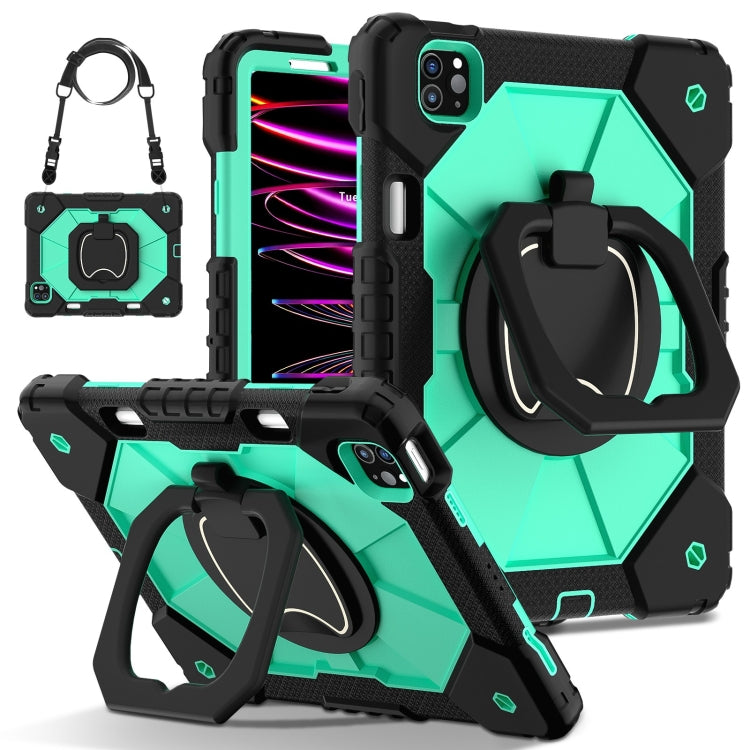 Contrast Color Robot Silicone Hybrid PC Tablet Case, For iPad Air 11 2025 / 2024�����������������...