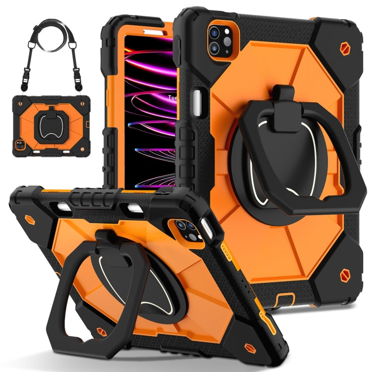 Contrast Color Robot Silicone Hybrid PC Tablet Case, For iPad Air 11 2025 / 2024�����������������...