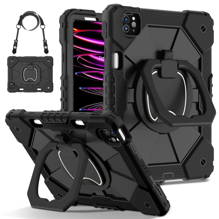 Contrast Color Robot Silicone Hybrid PC Tablet Case, For iPad Air 11 2025 / 2024�����������������...