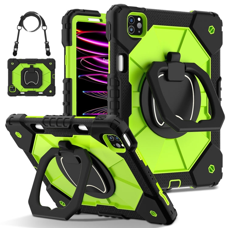Contrast Color Robot Silicone Hybrid PC Tablet Case, For iPad Air 11 2025 / 2024�����������������...