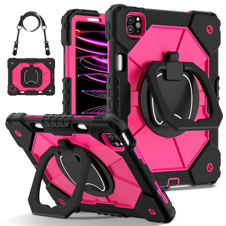 Contrast Color Robot Silicone Hybrid PC Tablet Case, For iPad Air 11 2025 / 2024�����������������...