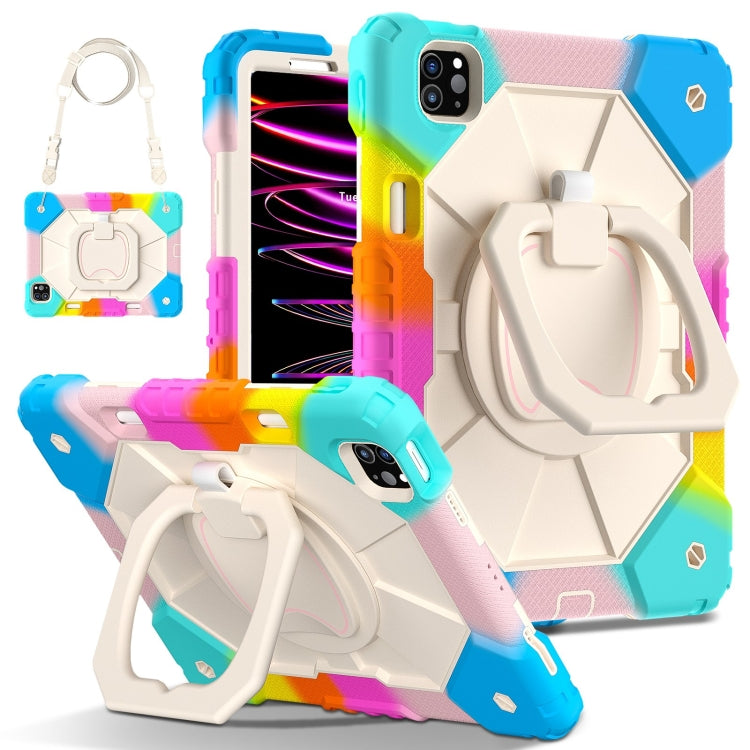 Contrast Color Robot Silicone Hybrid PC Tablet Case, For iPad Air 11 2025 / 2024�����������������...