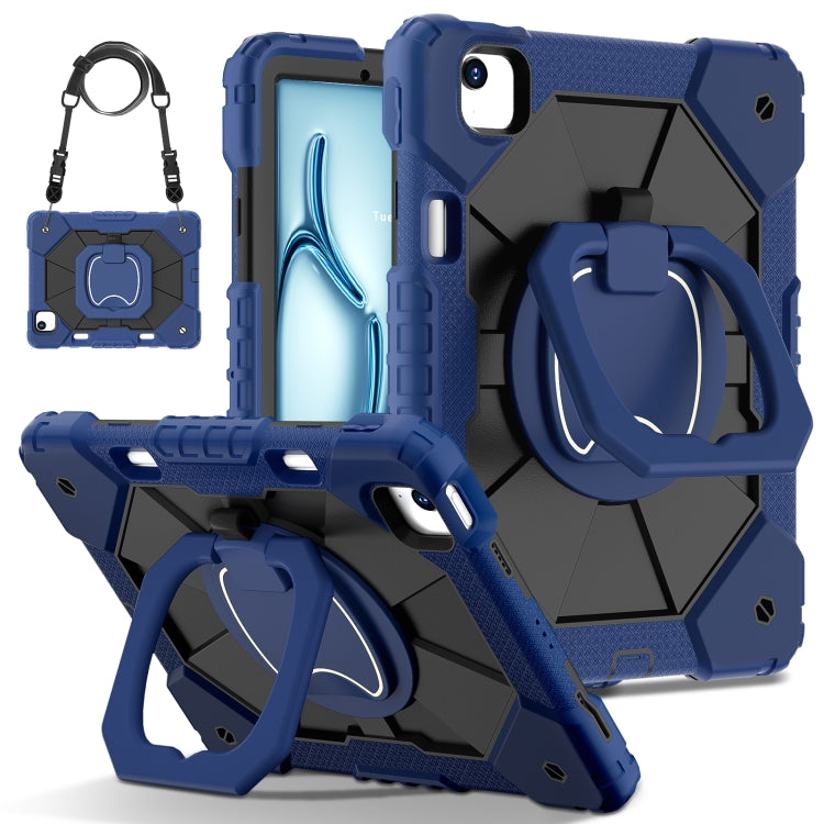 Contrast Color Robot Silicone Hybrid PC Tablet Case, For iPad Air 11 2025 / 2024�����������������...