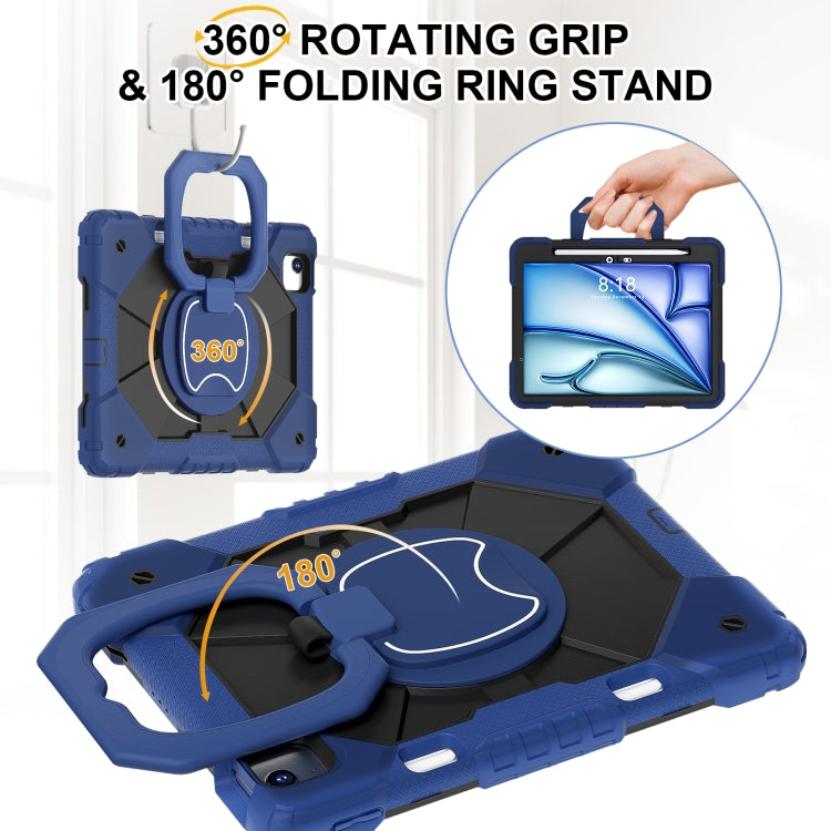 Contrast Color Robot Silicone Hybrid PC Tablet Case, For iPad Air 11 2025 / 2024�����������������...