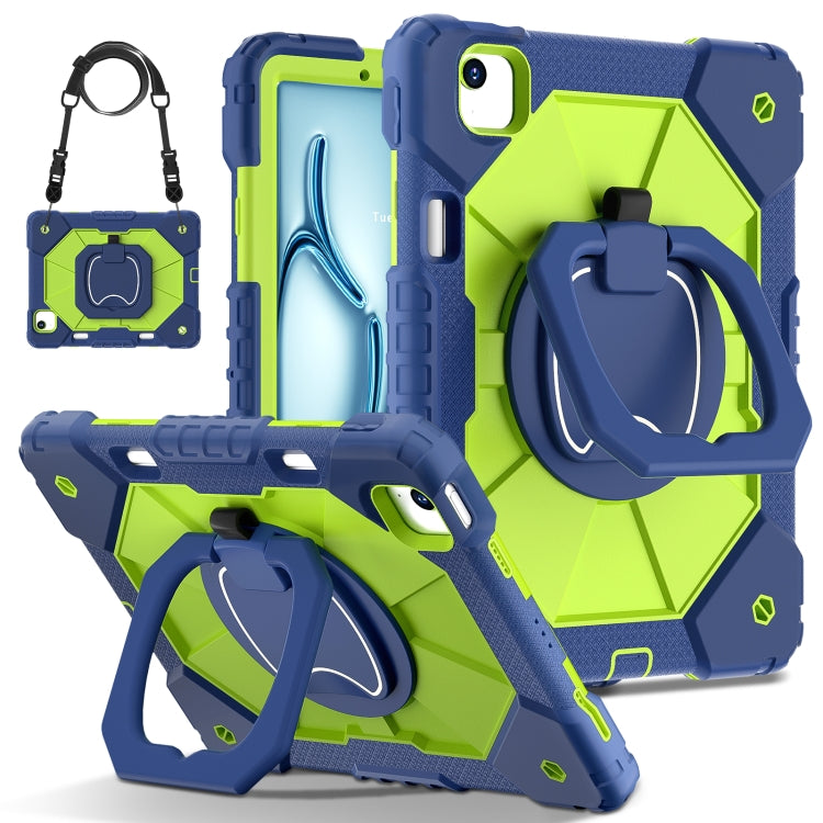 Contrast Color Robot Silicone Hybrid PC Tablet Case, For iPad Air 11 2025 / 2024�����������������...