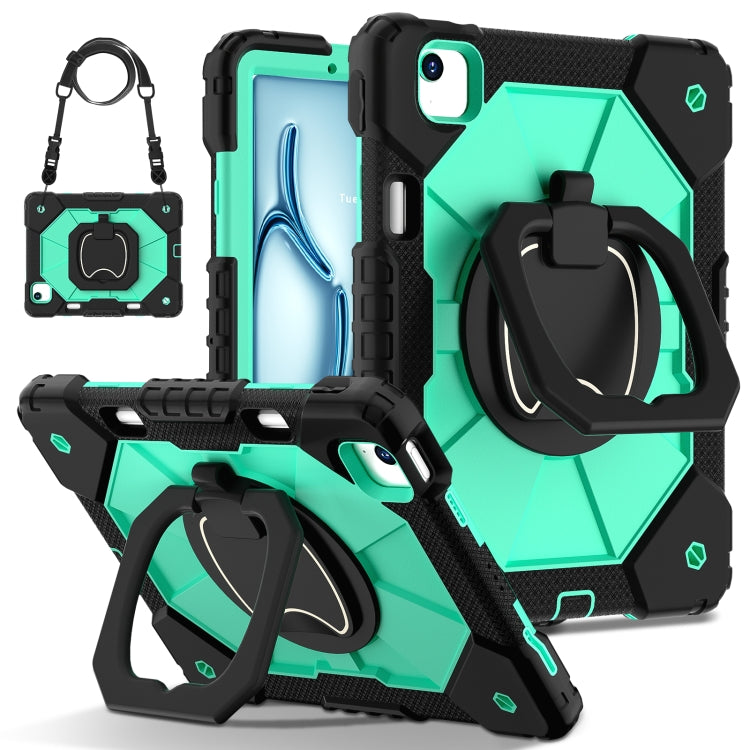 Contrast Color Robot Silicone Hybrid PC Tablet Case, For iPad Air 11 2025 / 2024�����������������...