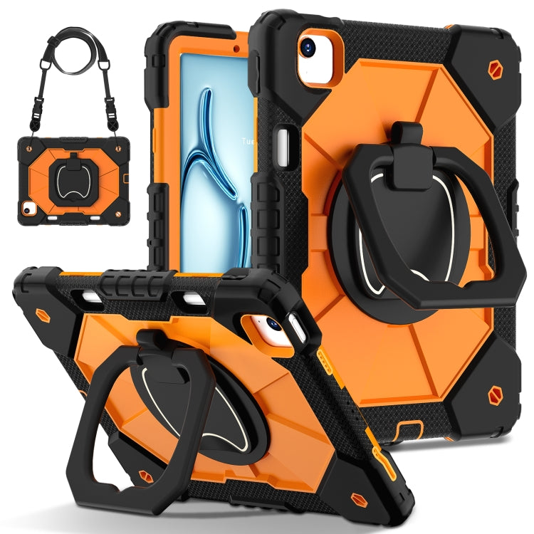 Contrast Color Robot Silicone Hybrid PC Tablet Case, For iPad Air 11 2025 / 2024�����������������...