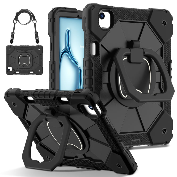 Contrast Color Robot Silicone Hybrid PC Tablet Case, For iPad Air 11 2025 / 2024�����������������...