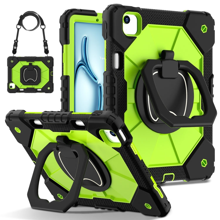 Contrast Color Robot Silicone Hybrid PC Tablet Case, For iPad Air 11 2025 / 2024�����������������...