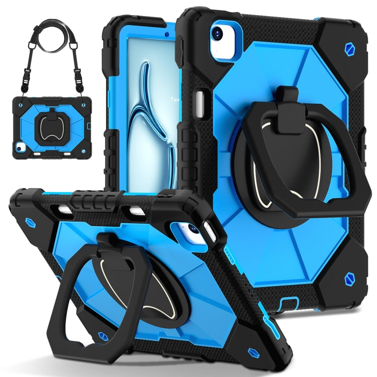 Contrast Color Robot Silicone Hybrid PC Tablet Case, For iPad Air 11 2025 / 2024�����������������...