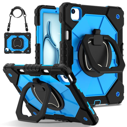 Contrast Color Robot Silicone Hybrid PC Tablet Case, For iPad Air 11 2025 / 2024�����������������...