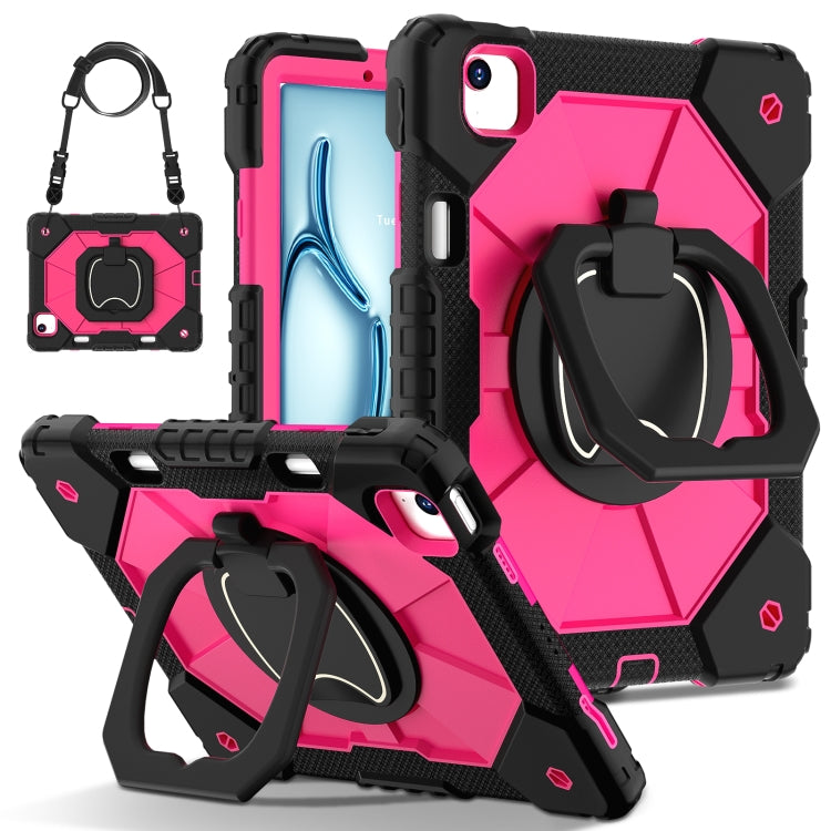 Contrast Color Robot Silicone Hybrid PC Tablet Case, For iPad Air 11 2025 / 2024�����������������...