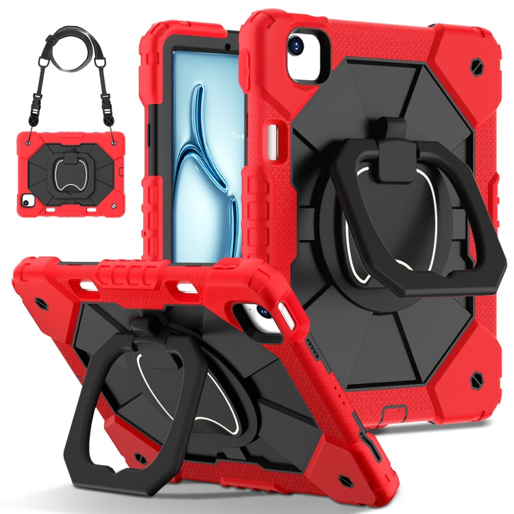 Contrast Color Robot Silicone Hybrid PC Tablet Case, For iPad Air 11 2025 / 2024�����������������...