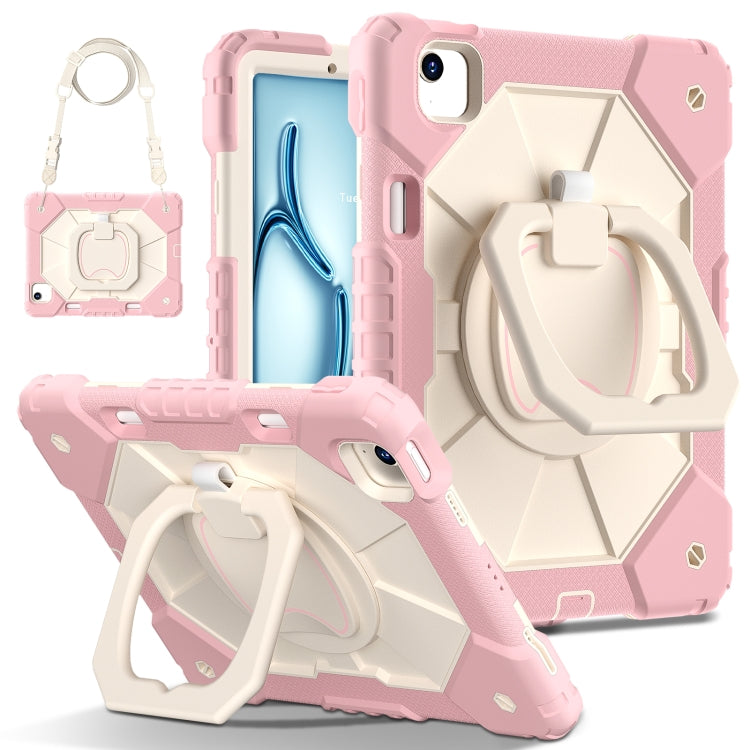 Contrast Color Robot Silicone Hybrid PC Tablet Case, For iPad Air 11 2025 / 2024�����������������...