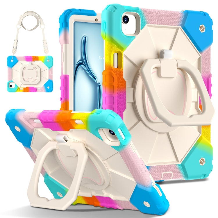 Contrast Color Robot Silicone Hybrid PC Tablet Case, For iPad Air 11 2025 / 2024�����������������...
