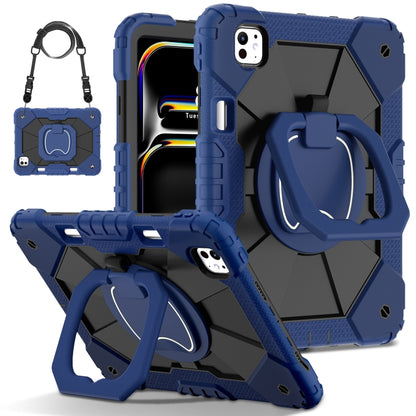 Contrast Color Robot Silicone Hybrid PC Tablet Case, For iPad Air 11 2025 / 2024�����������������...