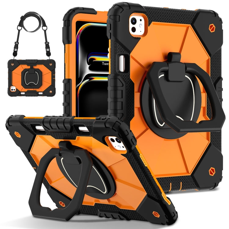 Contrast Color Robot Silicone Hybrid PC Tablet Case, For iPad Air 11 2025 / 2024�����������������...