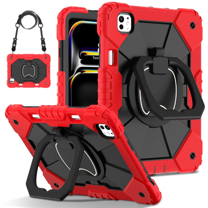 Contrast Color Robot Silicone Hybrid PC Tablet Case, For iPad Air 11 2025 / 2024�����������������...