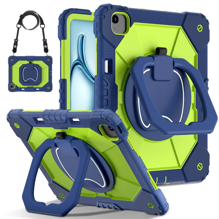 Contrast Color Robot Silicone Hybrid PC Tablet Case, For iPad Air 11 2025 / 2024�����������������...