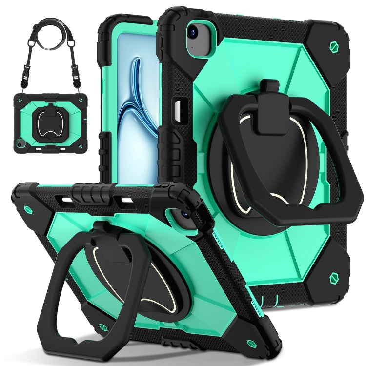 Contrast Color Robot Silicone Hybrid PC Tablet Case, For iPad Air 11 2025 / 2024�����������������...