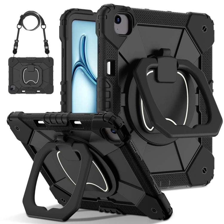 Contrast Color Robot Silicone Hybrid PC Tablet Case, For iPad Air 11 2025 / 2024�����������������...