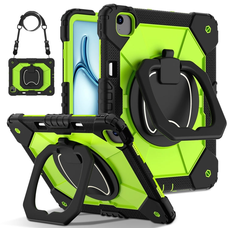 Contrast Color Robot Silicone Hybrid PC Tablet Case, For iPad Air 11 2025 / 2024�����������������...