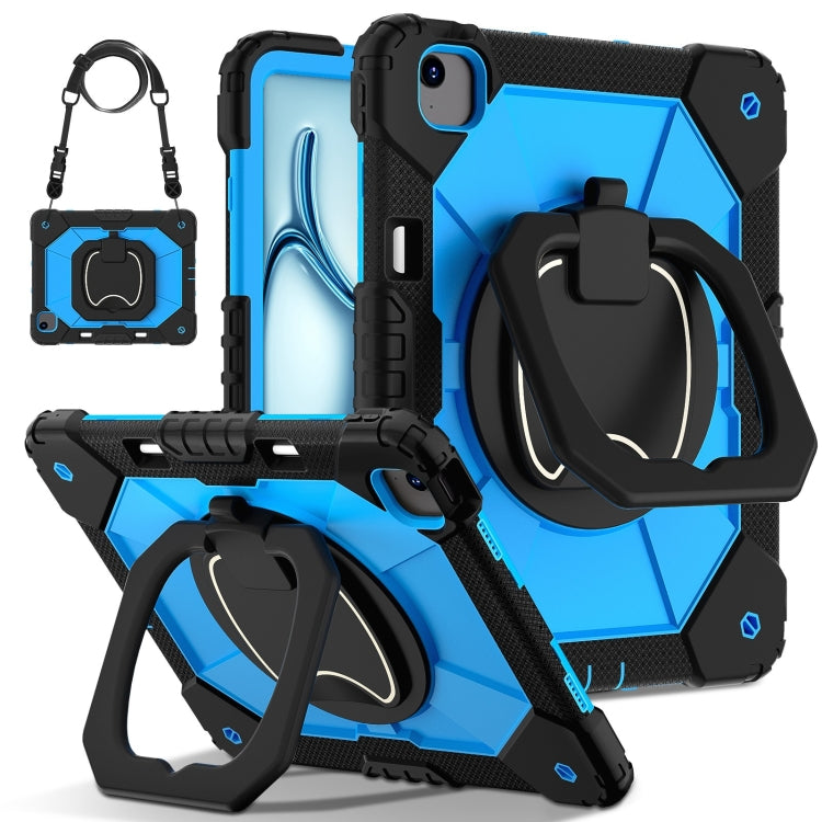 Contrast Color Robot Silicone Hybrid PC Tablet Case, For iPad Air 11 2025 / 2024�����������������...