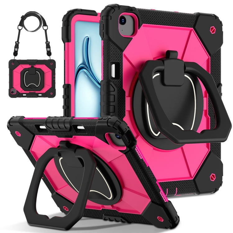 Contrast Color Robot Silicone Hybrid PC Tablet Case, For iPad Air 11 2025 / 2024�����������������...