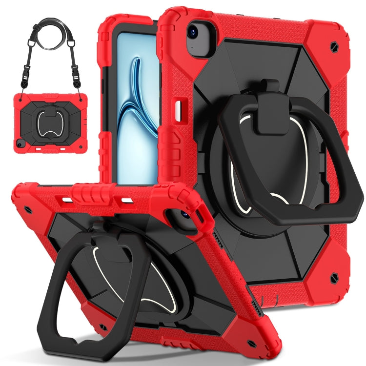 Contrast Color Robot Silicone Hybrid PC Tablet Case, For iPad Air 11 2025 / 2024�����������������...