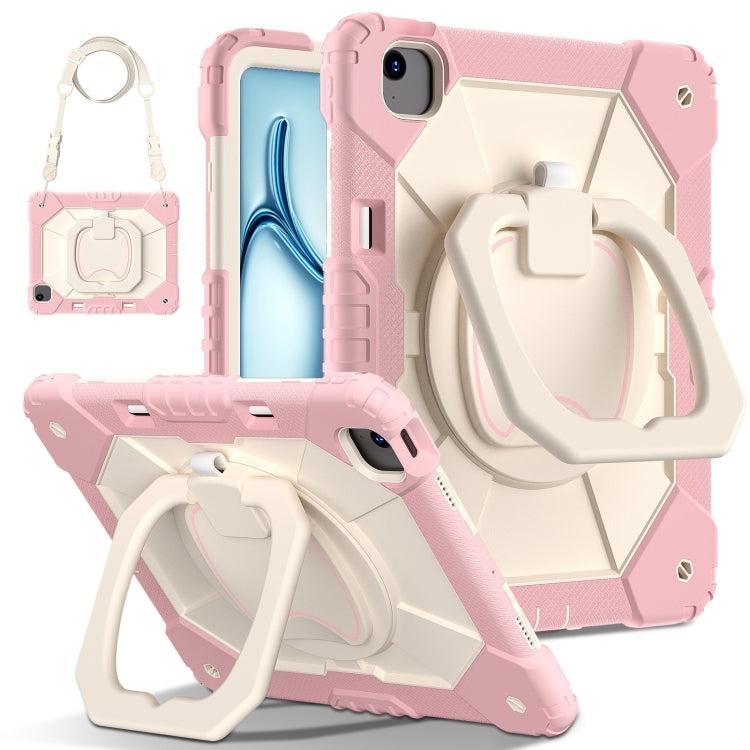 Contrast Color Robot Silicone Hybrid PC Tablet Case, For iPad Air 11 2025 / 2024�����������������...