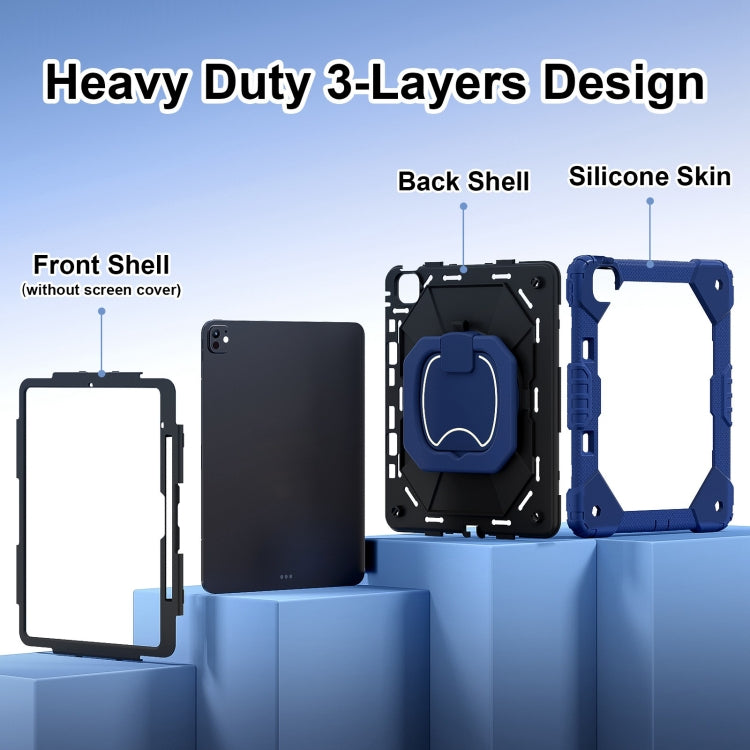 Contrast Color Robot Silicone Hybrid PC Tablet Case