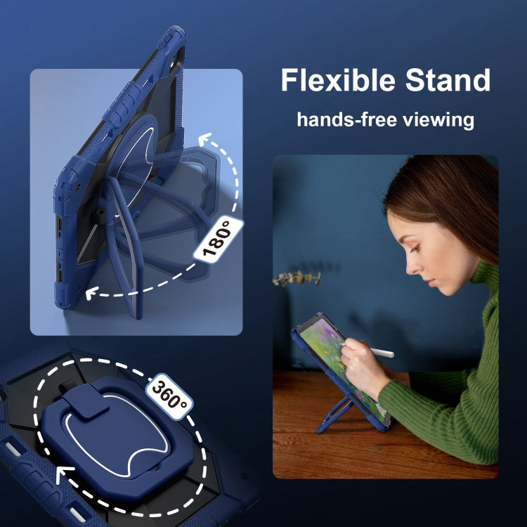 Contrast Color Robot Silicone Hybrid PC Tablet Case