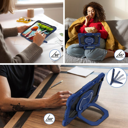 Contrast Color Robot Silicone Hybrid PC Tablet Case