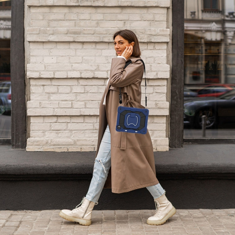 Contrast Color Robot Silicone Hybrid PC Tablet Case