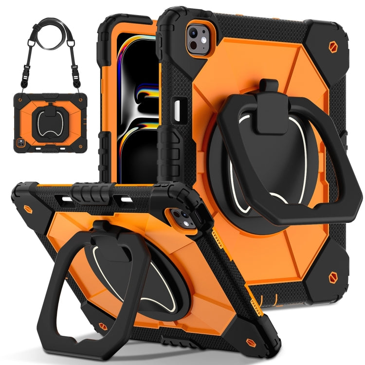Contrast Color Robot Silicone Hybrid PC Tablet Case, For iPad Air 11 2025 / 2024�����������������...