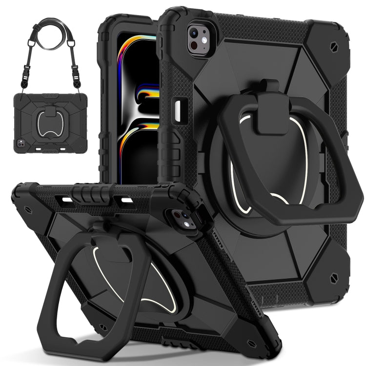 Contrast Color Robot Silicone Hybrid PC Tablet Case, For iPad Air 11 2025 / 2024�����������������...