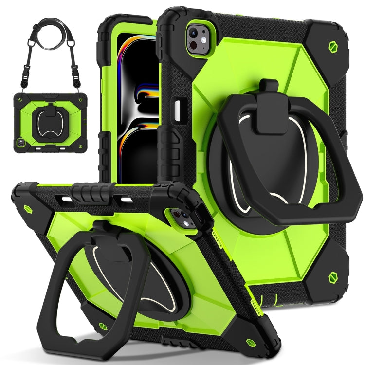Contrast Color Robot Silicone Hybrid PC Tablet Case, For iPad Air 11 2025 / 2024�����������������...