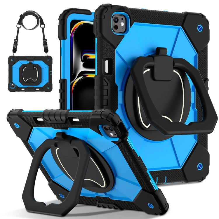 Contrast Color Robot Silicone Hybrid PC Tablet Case, For iPad Air 11 2025 / 2024�����������������...