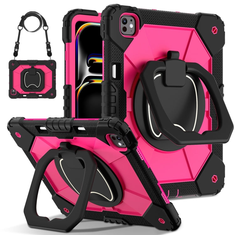 Contrast Color Robot Silicone Hybrid PC Tablet Case, For iPad Air 11 2025 / 2024�����������������...
