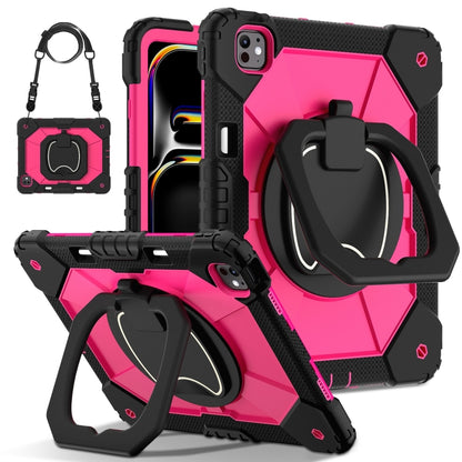 Contrast Color Robot Silicone Hybrid PC Tablet Case, For iPad Air 11 2025 / 2024�����������������...