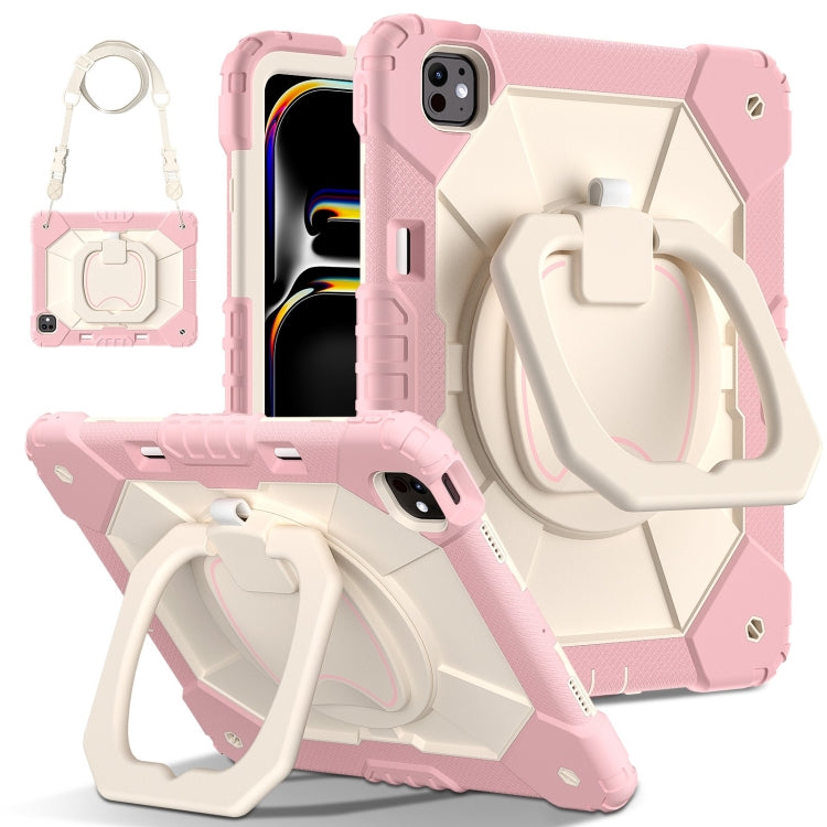 Contrast Color Robot Silicone Hybrid PC Tablet Case, For iPad Air 11 2025 / 2024�����������������...
