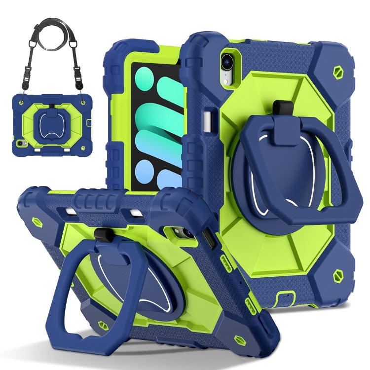 Contrast Color Robot Silicone Hybrid PC Tablet Case, For iPad Air 11 2025 / 2024�����������������...