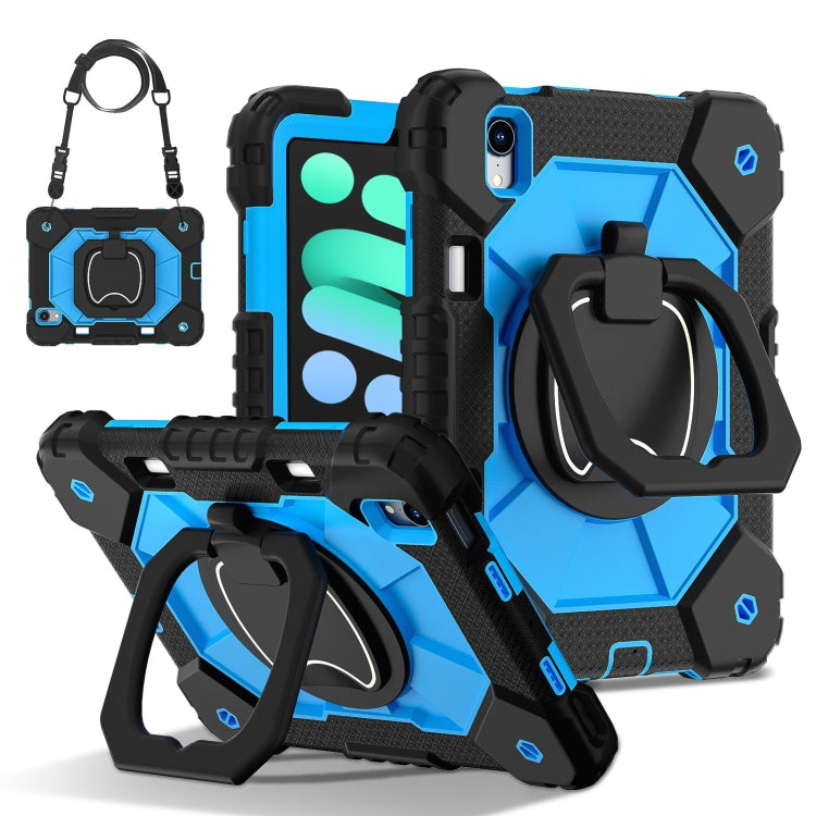 Contrast Color Robot Silicone Hybrid PC Tablet Case, For iPad Air 11 2025 / 2024�����������������...